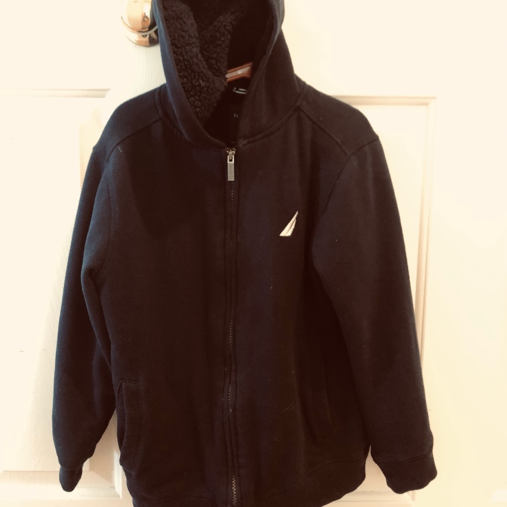 Boys medium (10/12) Navy blue  Nautica jacket.